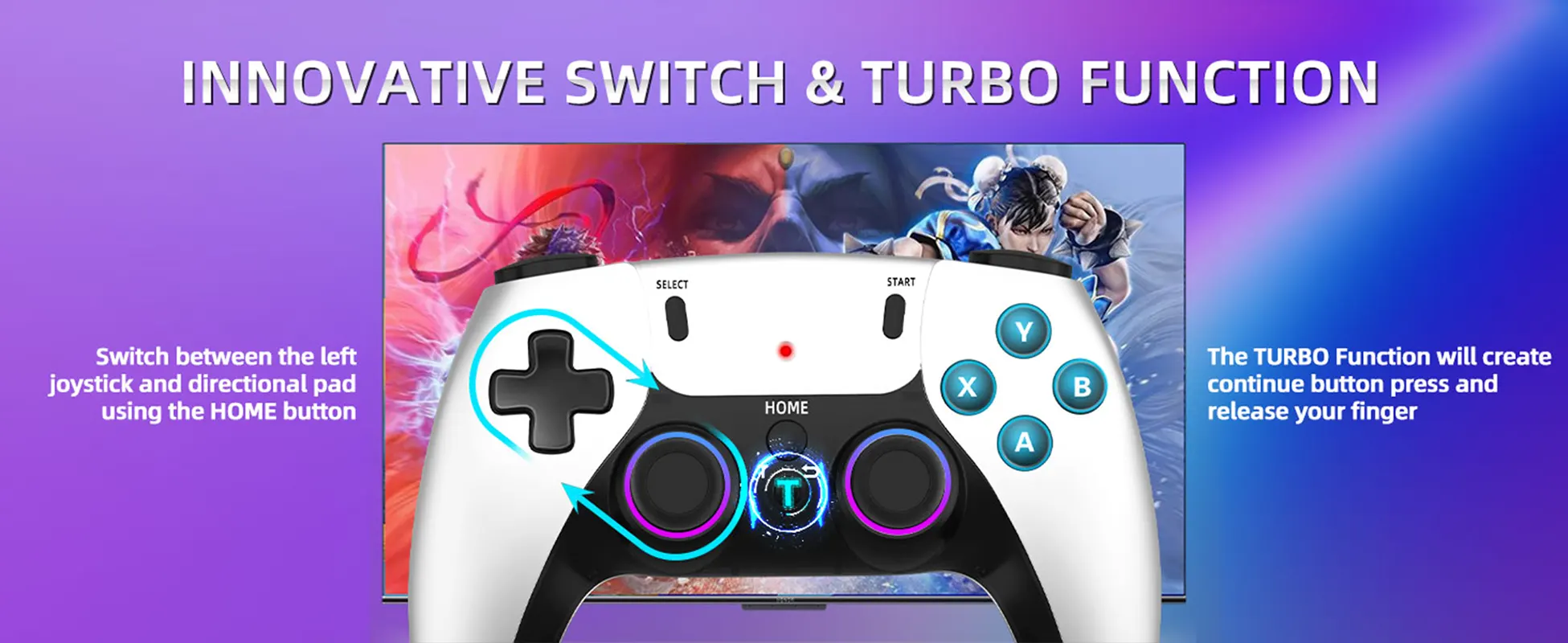 Dual 2.4GHz Wireless Controllers for GamingBoy 2025 Game Console