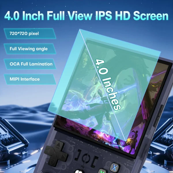 R36MAX Retro Game Console | 18,000+ Games | 4.0" IPS | RK3326 | 64GB | Linux | Transparent Black - Image 6